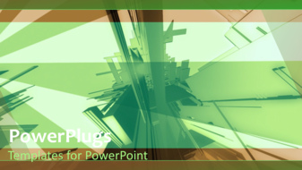 PowerPoint Template - An abstract industrial network